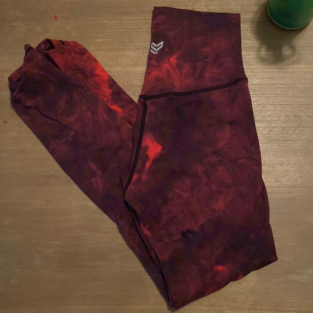 Red tie dye